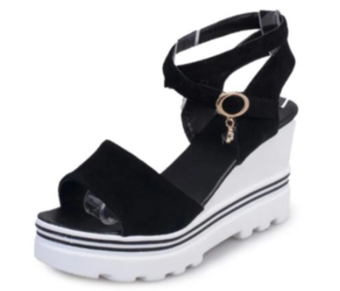 New Summer High Heels Wedges EU37 for Women – Black - Zoom Image 2