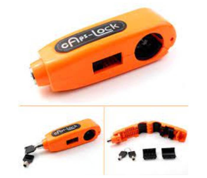 Universal Motorbike Anti-Theft Security Brake Lock- Orange - Zoom Image 4