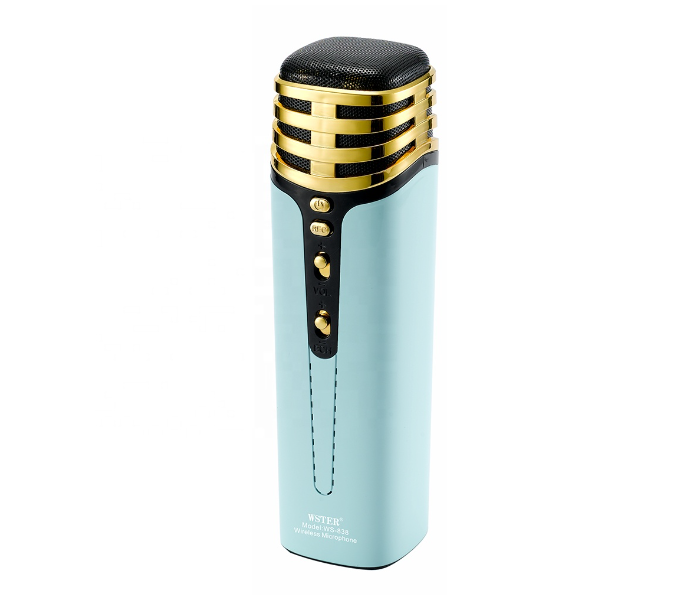 Wster WS-838 Multi Function Karaoke Speaker - Light Blue - Zoom Image