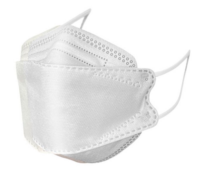 KF94 10 Pcs 3D Face Safety Mask for Adult Protection Filter Efficiency - White - Zoom Image