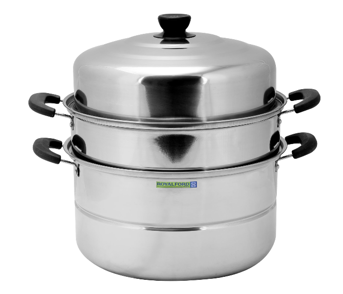 Royalford RF9351 30CM Stainless Steel Steamer- Silver - Zoom Image 2