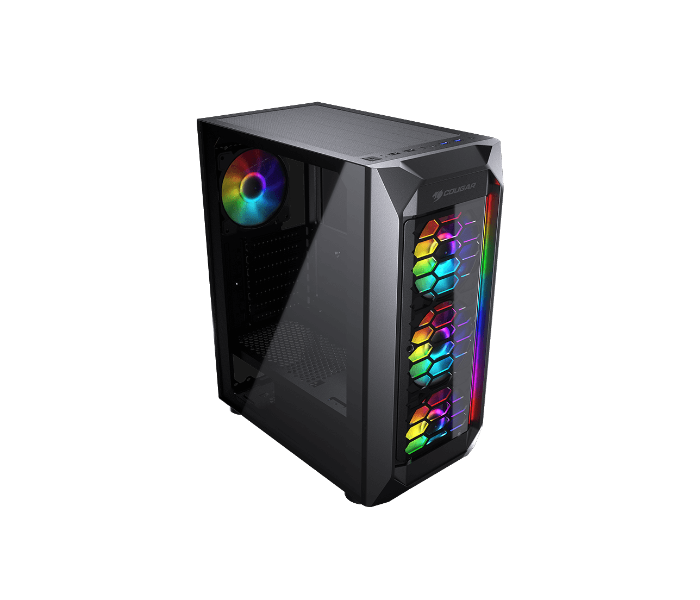 Cougar MX410-G RGB Mid-Tower Gaming Case - Black - Zoom Image 3