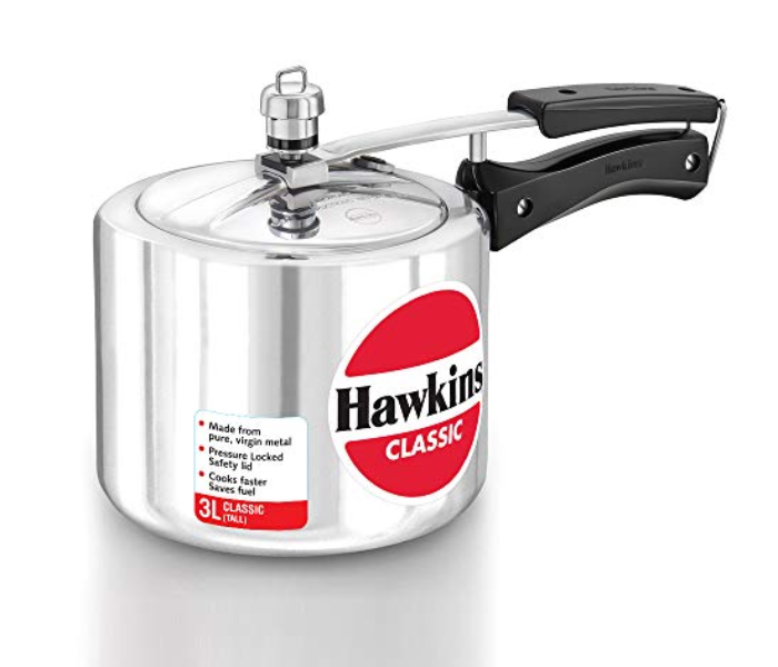 Hawkins A20W-CL-3T 3 Litre Classic Pressure Cooker - Silver - Zoom Image