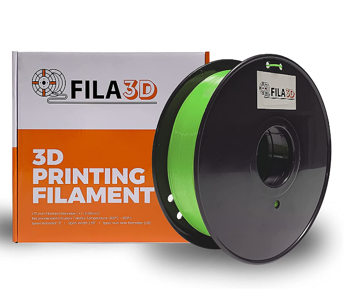 Fila3D 1.75mm TPU 1Kg 3D Printer Filament Transparent - Green - Zoom Image 1