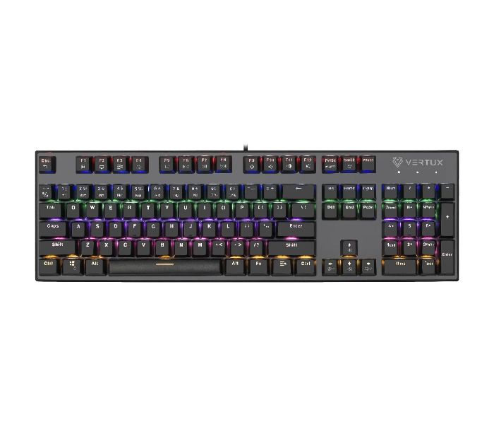 Vertux TACTICAL.E Hyper Tactile Mechanical Gaming Keyboard - Black - Zoom Image 1