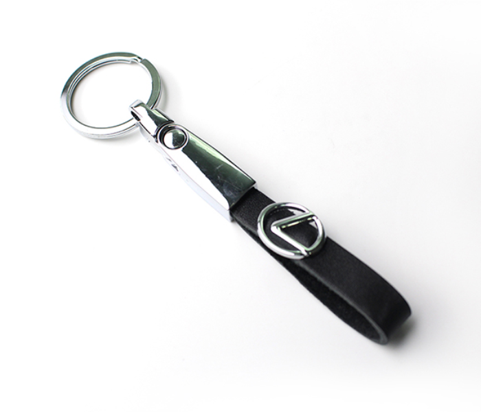 Logo Keychain for Lexus - Black and Silver - Zoom Image