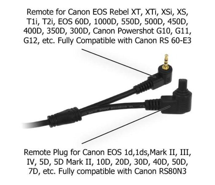 APUTURE AWP-3181 Universal Camera Remote Shutter Release Cable - Black - Zoom Image 4