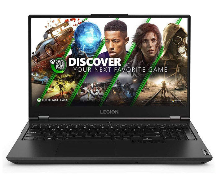 Lenovo Legion 5 81Y6009KAX 15.6 inch Intel Core i7-10750H 16 GB RAM 1TB HDD 256GB SSD 6GB Nvidia RTX2060 6GB English Arabic Windows 10 Home - Phantom Black - Zoom Image 1