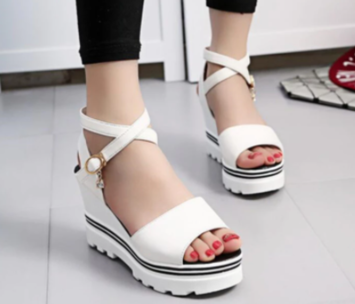 New Summer High Heels Wedges EU39 for Women – White - Zoom Image 1