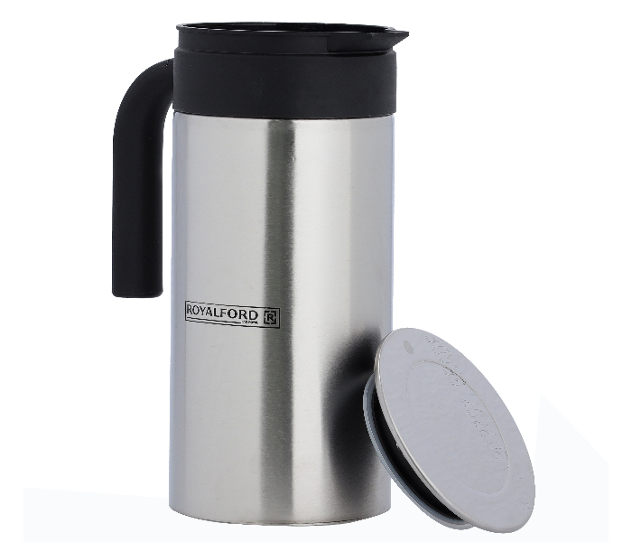 Royalford RF10001 1500Ml Hydra Steel Water Jug – Silver and Black - Zoom Image 2