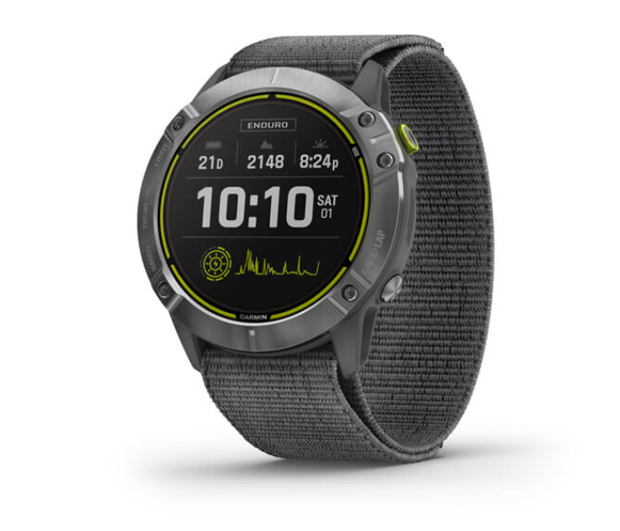 Garmin 010-02408-00 Enduro Smartwatch with Steel Body and Gray UltraFit Nylon Strap - Gray - Zoom Image 1