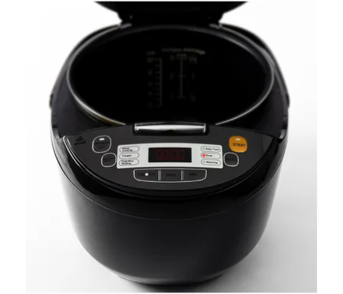 Evvoli EVKA-RC5006B 5 Litter 860W 7 programmed Function Digital LED Touch Button Rice Cooker with Steamer - Black - Zoom Image 5