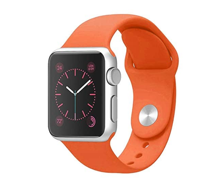 Generic GN-WB437-38-27 Silicone Strap Band for Apple Watch Series - Orange - Zoom Image