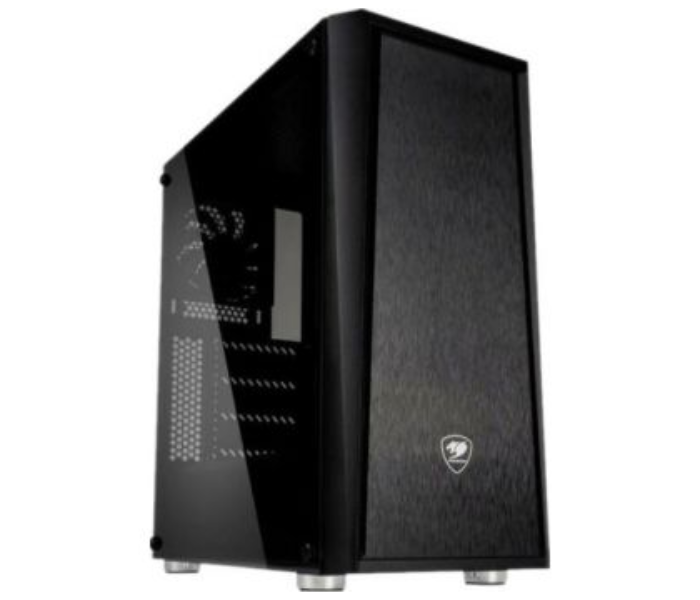 Cougar MX340 SECC Midi Tower with 360mm Water Cooling Radiator Support - Black - Zoom Image 2