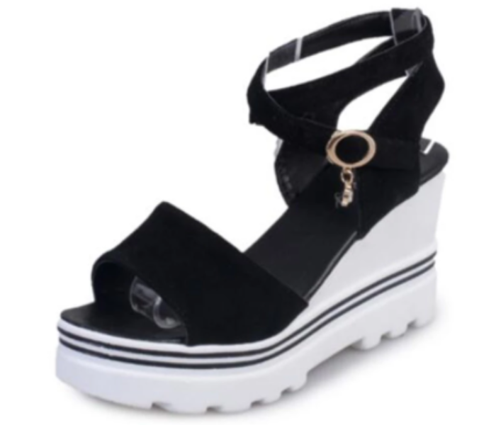 New Summer High Heels Wedges EU35 for Women – Black - Zoom Image 2