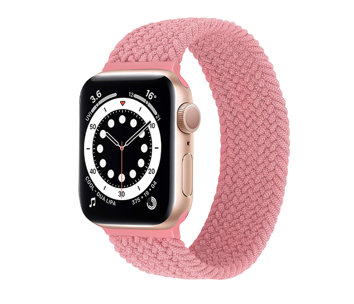 Promate FUSION-40L 38mm or 40mm Solo Loop Nylon Braided Strap for Apple Watch - Pink - Zoom Image