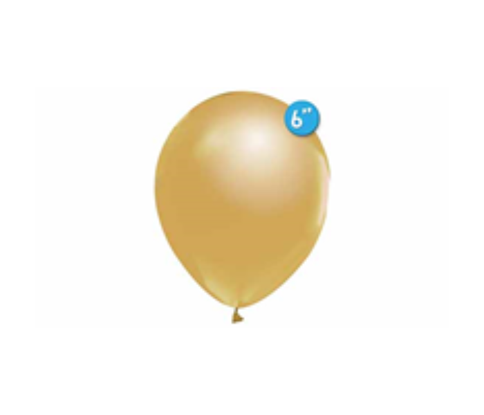 Rota Party Pack of 50 Pieces 6 inch Standard Latex Balloon - Gold - Zoom Image