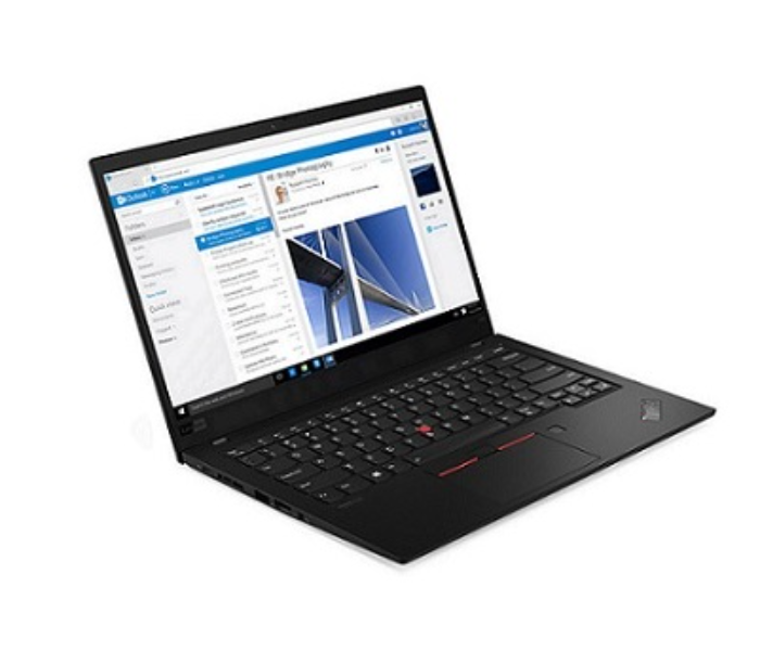 Lenovo ThinkPad X1 Carbon Gen8 20U90076AD 14.0 Inch FHD Intel Cire i7-10510U 16GB DDR3 RAM 1TB SSD Integrated Intel Graphics KYB BL Arabic-English Win10 Pro 64 - Black - Zoom Image 1