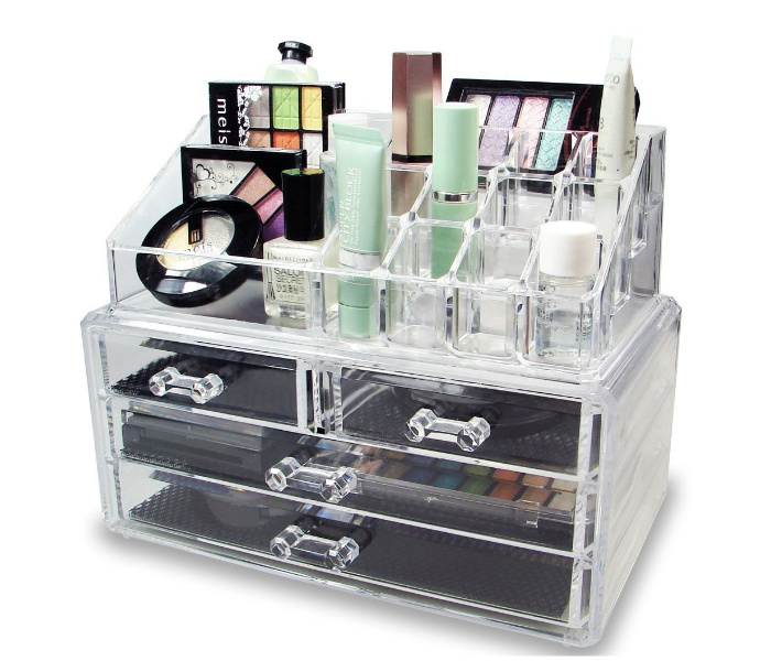 Buy 4 Drawer Clear Acrylic Cosmeti80680 Price in Qatar, Doha
