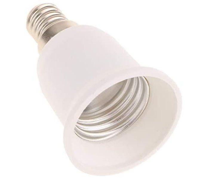 Base Screw E14-E27 Bulb Holder Adapter Socket Converter 1Piece - White - Zoom Image 2