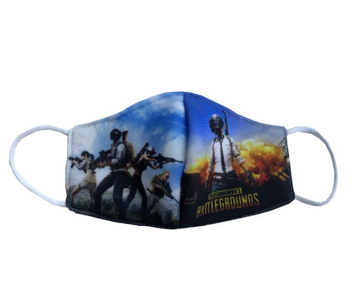 Zap Pubg Printed Reusable and Washable Mask for Kids - Zoom Image