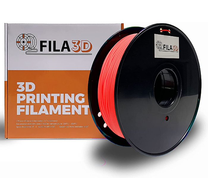 Fila3D 1.75mm Matte PLA 1 Kg 3D Printer Filament – Red - Zoom Image 1