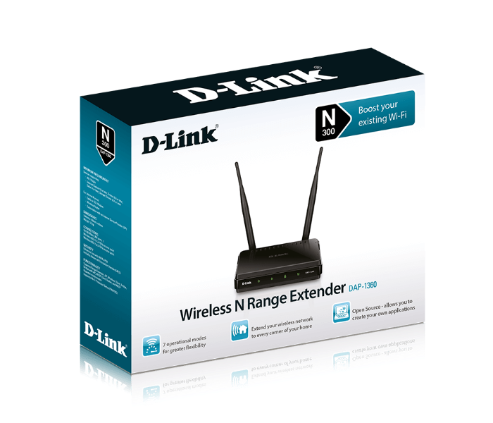 D-Link DAP-1360 Wireless N Range Extender - Black - Zoom Image 4