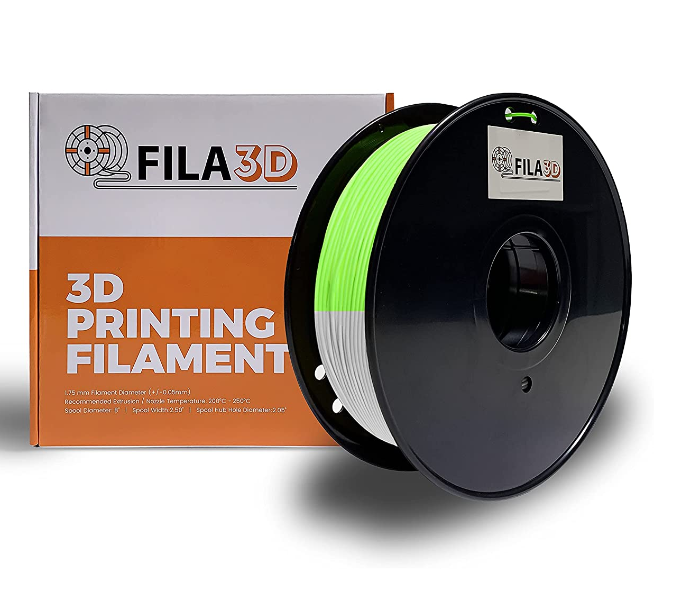 Fila3D 1.75 mm Glow-In-Dark PLA 1Kg 3D Printer Filament - Green  - Zoom Image 1