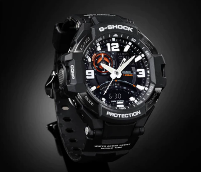 Casio GA-1000-1AVDR G-Shock Gravity Master Analogue Digital Watch for Men - Black - Zoom Image 2