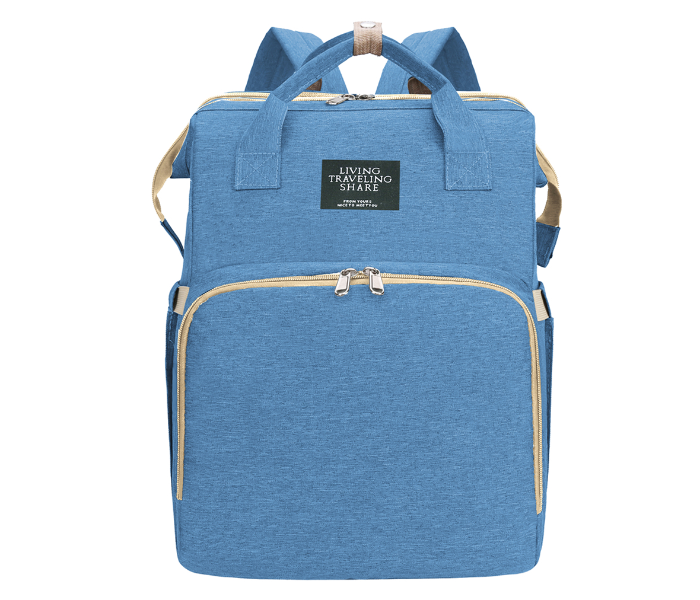 KidLe 1038 Baby Folding Bed Backpack - Light Blue - Zoom Image 1