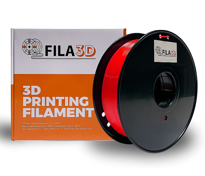 Fila3D 1.75mm Rubber 1Kg 3D Printer Filament - Red - Zoom Image 1