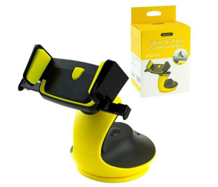 Swan JHD-131 One-Touch Car Mount Holder - Black and Yellow - Zoom Image