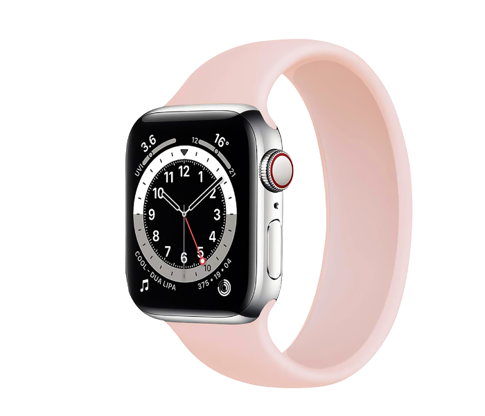 Promate LOOP-44XL 42mm or 44mm Extra Large Solo Loop Strap for Apple Watch - Pink - Zoom Image 1