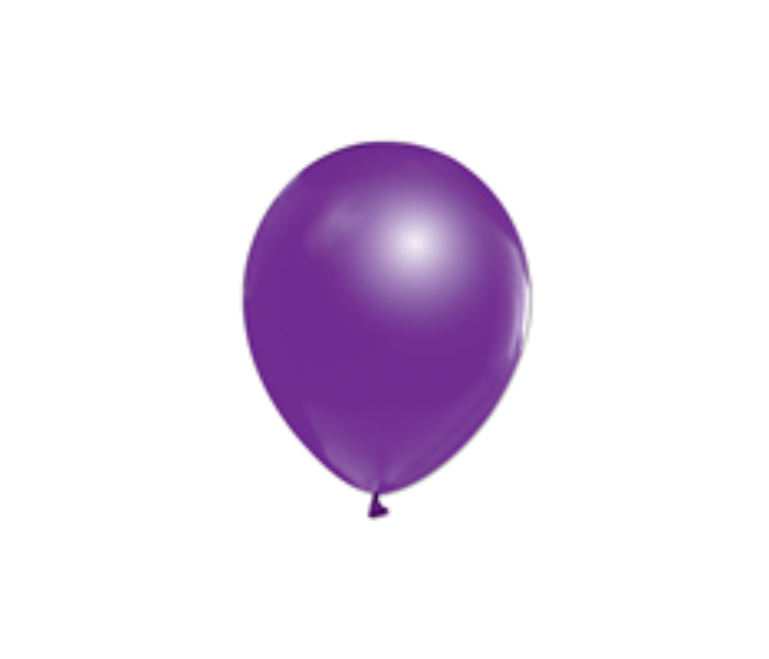 Rota Party Pack of 50 Piece 12 inch Metallic Latex Balloon - Violet - Zoom Image