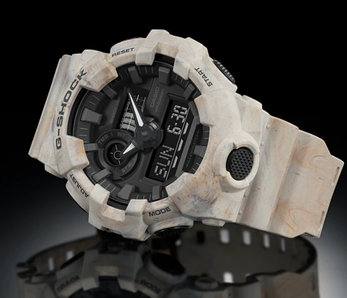 Casio GA-700WM-5ADR G-Shock Special Color Model Analogue Digital Watch for Men - White - Zoom Image 3