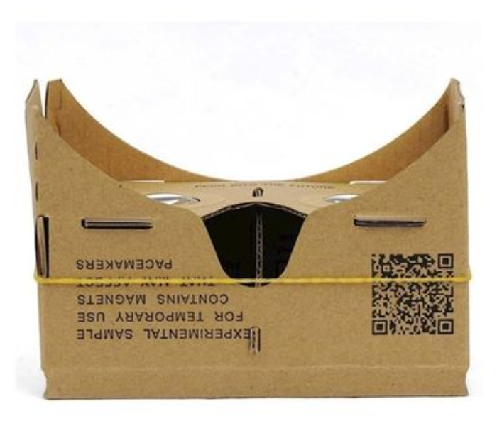 Cardboard VR Box Headset - Brown - Zoom Image 1