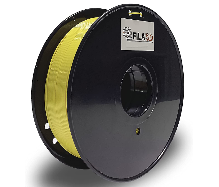 Fila3D 1.75mm TPU 1Kg 3D Printer Filament Transparent - Yellow - Zoom Image 2