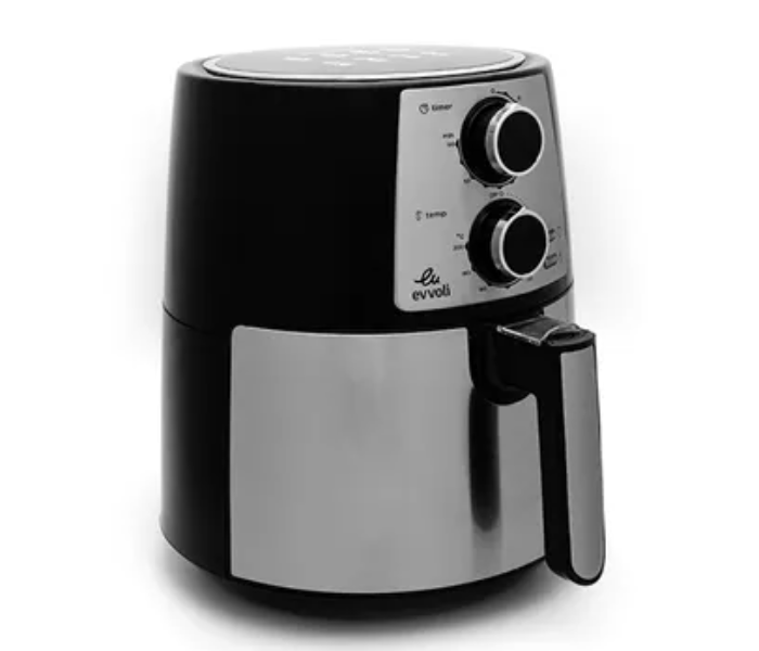 Evvoli EVKA-AF3501B 3.5L 1400W Adjustable Temperature Control Air Fryer - Black and Grey - Zoom Image 4