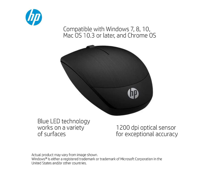 HP Wireless Mouse X200 6VY95AA - Zoom Image 2