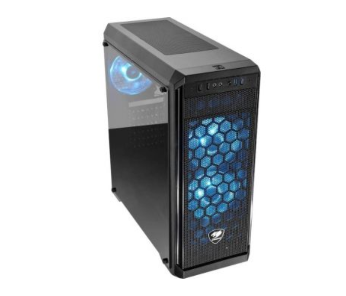 Cougar Air MX330-G Mid-Tower Gaming Case with 3 Pre-Installed LED Fans - Black - Zoom Image 2