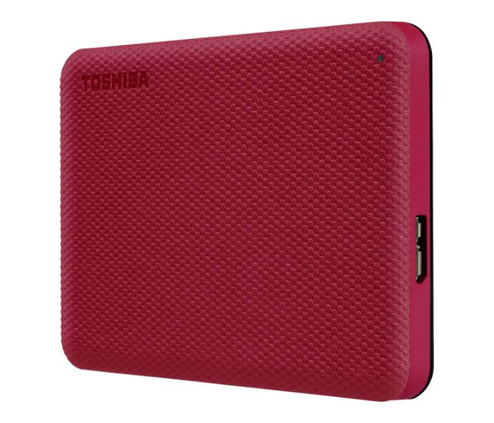 Toshiba HDTCA40ER3CA 4TB USB 3.2 Gen 1 Canvio Advance Portable Hard Drive With Automatic Backup - Red - Zoom Image 3