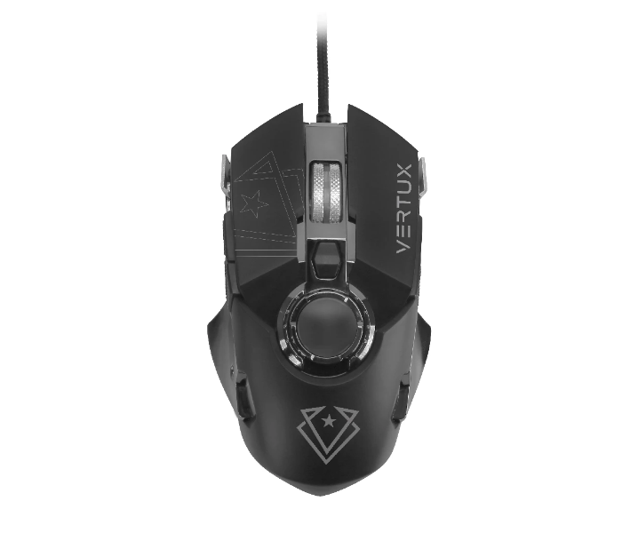 Vertux COBALT 4800 DPI High Accurancy Leg-Free Mouse - Black - Zoom Image 1