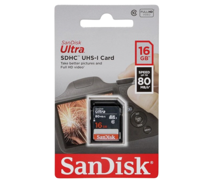 Sandisk SDSDUNS-016G-GN3IN 16GB SDHC Memory Card - Zoom Image