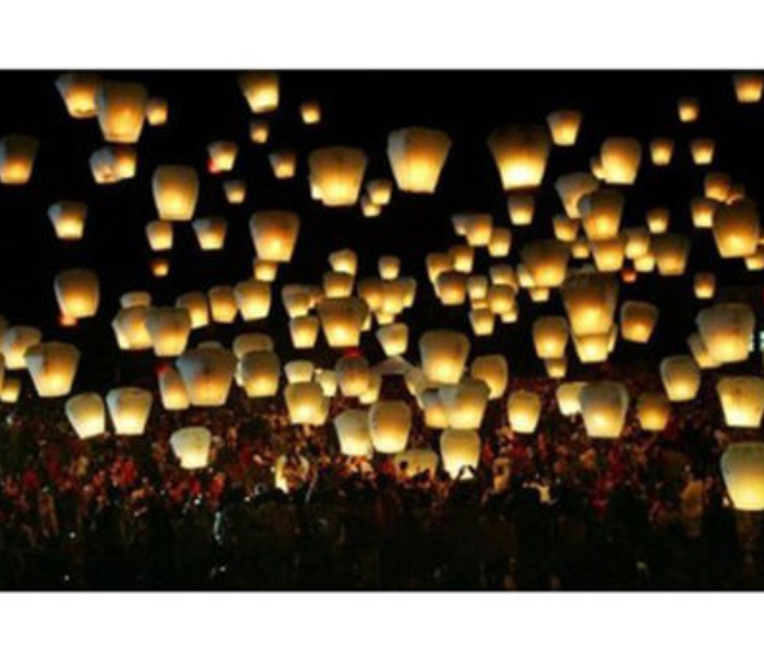 6 Pieces Paper Sky Lantern Set - Multicolour - Zoom Image 2