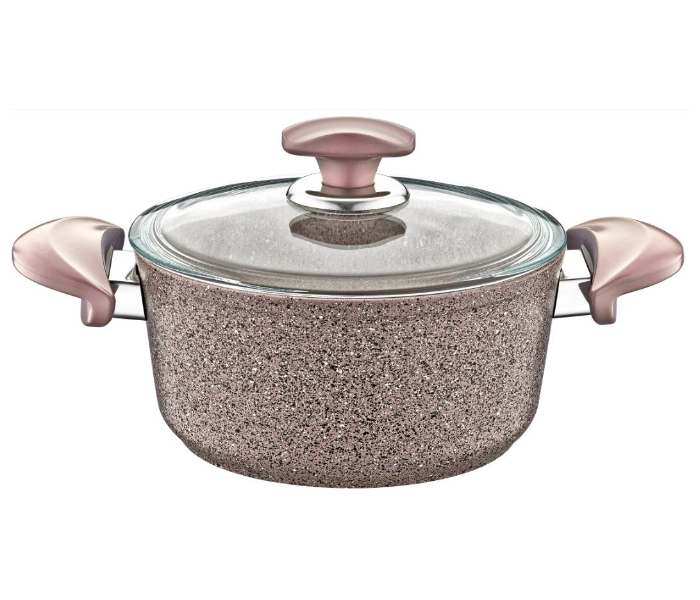 OMS Collection 28 Cm Non-Stick Granitec Casserole - Brown - Zoom Image