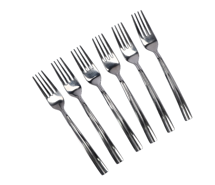 Delcasa DC1946 6 Pieces Stainless Steel Table Fork  - Silver - Zoom Image 3