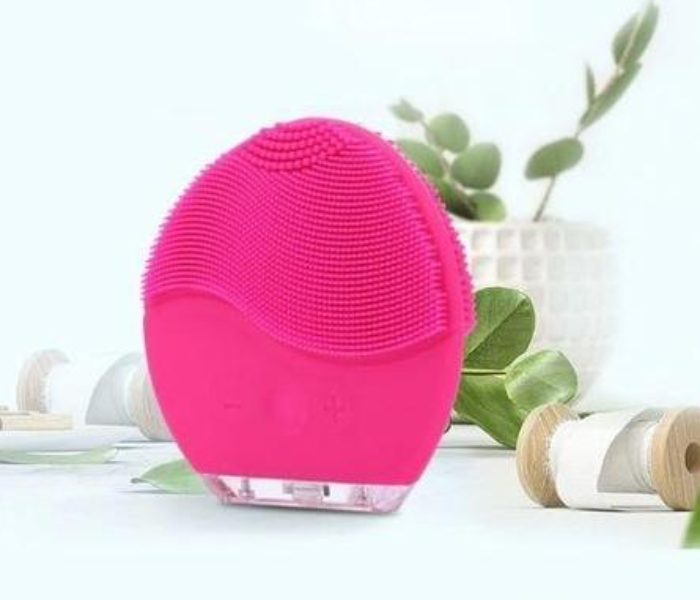 Electric Waterproof Silicone Brush Massager - Pink - Zoom Image 1