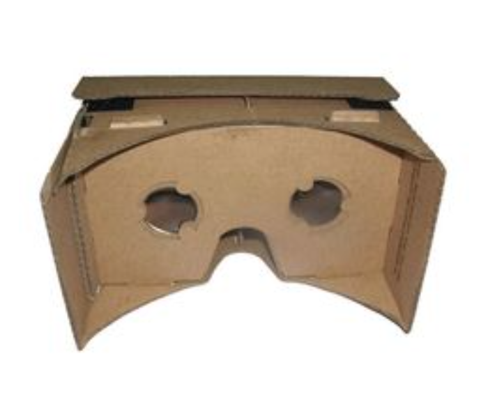 Cardboard VR Box Headset - Brown - Zoom Image 2