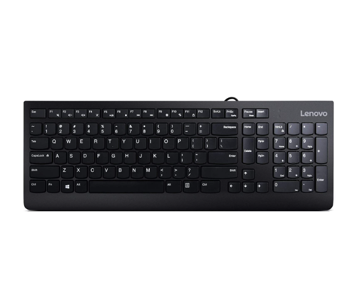 Lenovo GX30M39607 300 USB Arabic 253 Keyboard and Mouse Combo - Black - Zoom Image 2