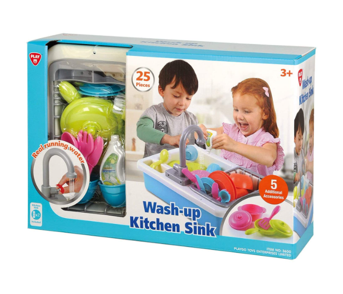 PlayGo Wash-Up Kitchen Sink Toy for Kids - Zoom Image 4